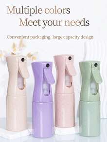 WANMEI 2Pcs/Set Magic Smoothing Comb Set Includes A Straw Hairbrush And A 200ml Spray Bottle. It Also Comes With A Middle Eastern-Themed Star And Moon Sticker. Features Include A Household Scalp Massage Comb, A Children's Shampoo Brush, A Cleaning And Volumizing Styling Comb, A Scalp Massage Comb, And A High-Top Styling Comb. It's Quick-Drying, The Spray Bottle Is Empty But Can Still Produce A Fine Mist, And It's Reusable. Suitable For Hair Styling, Plant-Based Cleansing, And Curling - Multicolor - View 6