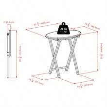 R-Winsome Wood 40524 Mesa Natan 5-Pc  Table Set Cappino - como en la foto - Ver 3