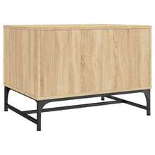 Tavolino vidaXL con ante in vetro, rovere Sonoma, 68,5x50x50 cm - Castano - Visualizzare 8