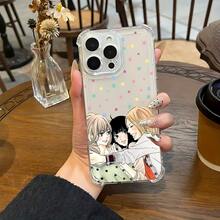 Funda de teléfono SamsungAnime Kimis Ni Todoke compatible con los modelos de  17, 16E, 16, 15, 14, 13, 12, 11 Mini, Pro, Max, Air, X, XR, XSMAX, 8 y 7 Plus, con una cubierta trasera suave y transparente que es a prueba de caídas. - transparente - Ver 5
