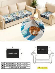 1 Pc Sofa Slipcover Stretch Material Sofa Seater Cushion Cover Solid Color Sofa Cover - Multicolor - View 21