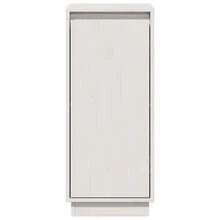 Aparador vidaXL Branco 31,5x34x75 cm em Madeira Maciça de Pinheiro - Branco - Ver 6