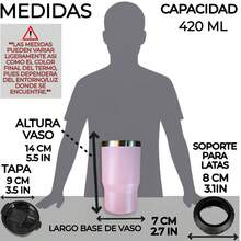 Vaso Térmico Para fiestas De Acero Inoxidable, PYA-11/A, 420 ML ,Vaso para latas, Aislamiento De Doble Pared, Tapa hermética, Soporte para latas, tapa con cierre, 10 Colores distintos, Vaso, Termo, Vaso para hombres, Vaso para mujeres, Regalo, Intercambio, termo para mujeres, termo para hombres, vaso para el gym, la oficina, el hogar. - Azul - Ver 12