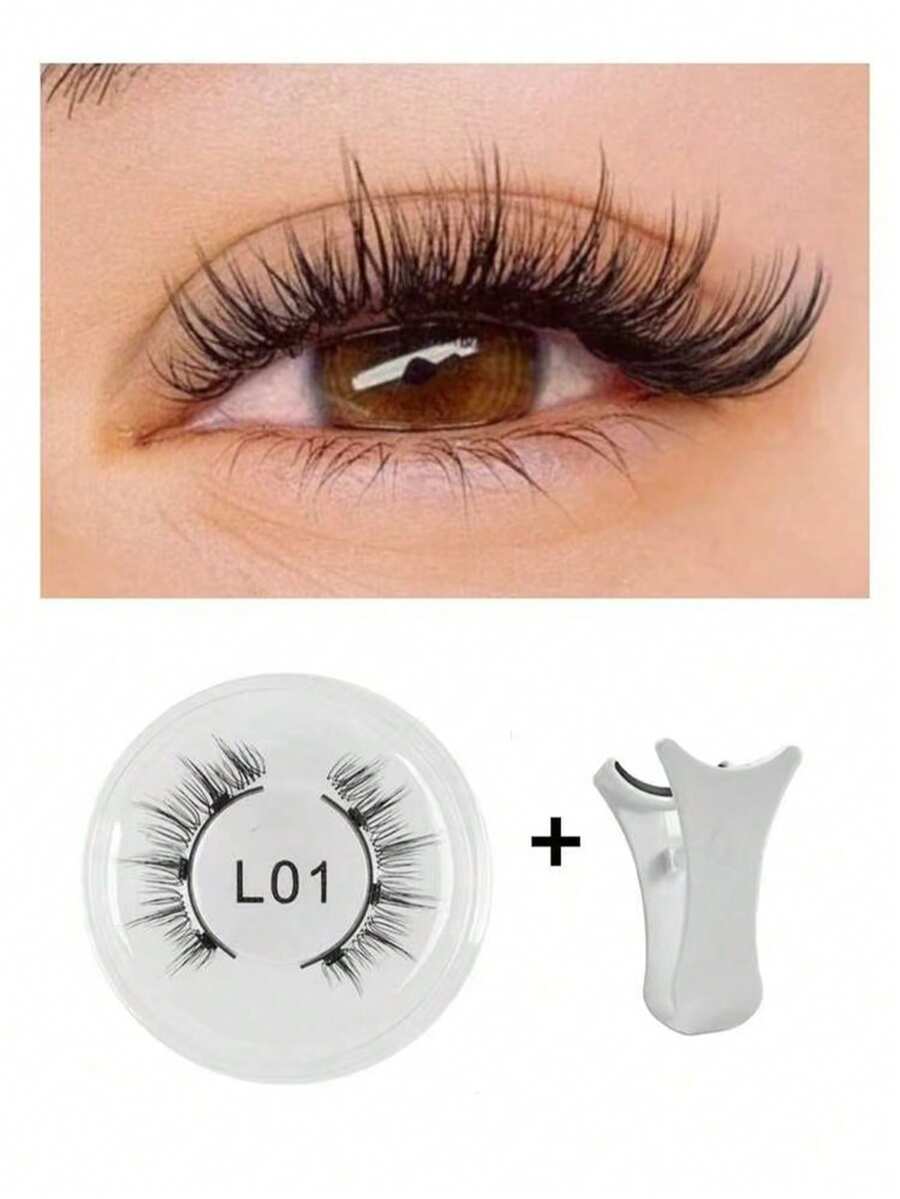 Zestaw 1/2 pary rzęs magnetycznych, w zestawie z profesjonalną pęsetą, wielokrotnego użytku, nie wymaga kleju, tworzy naturalny, puszysty i gęsty efekt rzęs, lekkie i wygodne, idealne do makijażu w podróży, na imprezy, festiwale, występy taneczne, błyszczące rzęsy, rzęsy magnetyczne i nie tylko. - Wielokolorowe - Zobacz 1