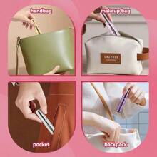 ‌4 Pack 5ml Refillable Perfume Atomizer Bottle Set Travel Portable Leak Proof Fragrance Spray Container For Women Men Gym Vacation Party‌ - Bạc, Tím, Xanh dương, Vàng, Hồng, Đen - Xem 7