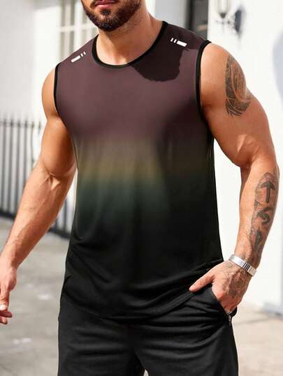 Áo tank top thể thao không tay mùa hè dành cho nam, nhanh khô, ôm sát, thoáng khí, thích hợp cho chạy bộ, tập luyện, bóng rổ, tập gym.