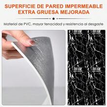 MX   10PCS Ladrillo Pantalla 60x30 cm Papel Tapiz de Ladrillo 3D Impermeable Paneles Decorativos 3D para Pared Papel Tapiz Autoadhesivo Mármol Pelar y Pegar para Cocina Dormitorio Jazz Negro - JazzNegro - Ver 6