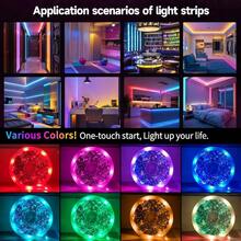1 dải đèn LED thông minh, dài 15 mét, chất lượng cao, đổi màu RGB, điều khiển bằng ứng dụng, điều khiển từ xa 44 phím, đồng bộ nhạc, dùng trang trí nhà cửa, phòng ngủ, nhà bếp, TV, tiệc tùng, quà tặng sinh nhật, trang trí phòng Giáng sinh, trang trí Giáng sinh mùa đông, quà Giáng sinh. - 44CHÌA KHÓA - Xem 4