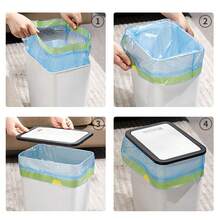 Juego de 4 Botes de Basura Para Baño con Tapa, Contenedor de Basura de 13 Litros, 4 Pack de 13L/3.43Gal de Bote de Basura, para Dormitorio, Oficina, Cocina, Baño - por defecto - Ver 5