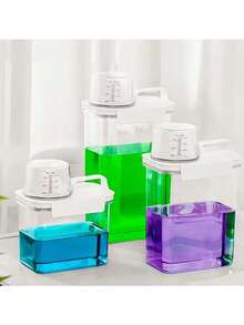 1pc Large Capacity Multi-Functional Storage Box, Suitable For Storing Laundry Powder, Detergent Beads, Etc. - Ideal For Kitchen, Pantry, Bathroom And Home Organization - Perfect Gift For Holidays, Laundry Storage And Organization - Transparent - View 6