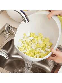 这款多功能塑料沥水篮/过滤器可用作沥水篮、水果碗或带把手的洗衣篮。它是厨房收纳的理想之选，可帮助您高效利用厨房空间。它可用于沥干水果、蔬菜、米饭和谷物。——厨房配件收纳篮。 - 彩色 - 查看 8