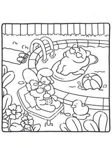 1本 COZY NOOKS 舒適塗色本 [可愛] 兒童塗鴉繪畫本，以可愛生物為主題的繪畫本，蒙特梭利繪畫玩具，創意禮物。線條簡單易上色，包含植物主題的塗色本，適合成人 - 彩色 - 查看 4