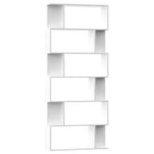 étagère/séparateur de pièce vidaXL blanc 80 x 24 x 192 cm, matériau à base de bois - Blanc - Voir 3