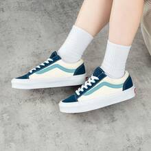 Vans 2026 春季新款 36 复古撞色低帮休闲运动鞋，男女通用 - 藍白色 - 查看 2