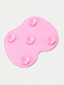 1 pieza Alfombrilla de silicona para limpiar brochas de maquillaje, soporte de secado con ventosa portátil para brochas, esponjas y borlas de maquillaje - Multicolor - Ver 5