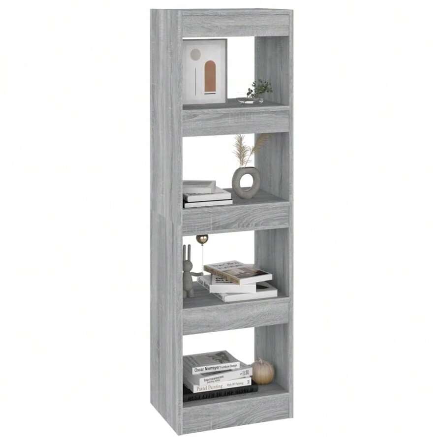 Estantería/separador de ambientes vidaXL Gris Sonoma 40x30x135 cm - Gris - Ver 1