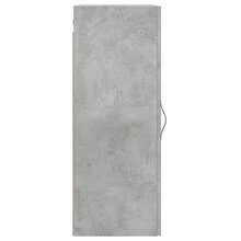 Armoire murale vidaXL, gris béton, 34,5 x 34 x 90 cm, matériau à base de bois - Gris - Voir 7
