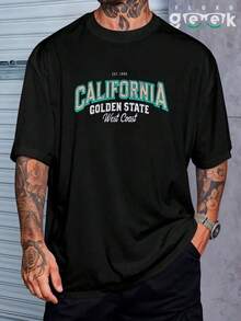 Camiseta  Streetwear Califórnia West Coast Algodão - Preto - Visão 2