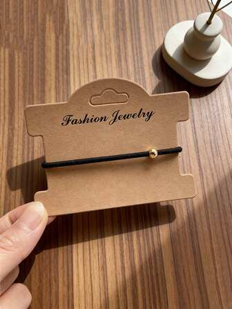 10/50/100 Pcs "Fashion Jewelry" Themed Jewelry Display Cards – With Hanging Holes, Suitable For Scrunchies And Bracelets Display. Ideal For Malls, Jewelry Stores, And Gift Shops.