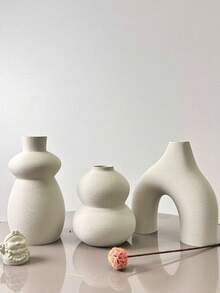 1 PC Bohemian-Style Vase For Home Decoration, A Round Modern Vase In A Nordic Minimalist Style, Suitable For Placing On A Shelf, Donut-Shaped, A Stylish Bohemian Living Room Vase, A Christmas Decoration Gift For The Entryway Table.