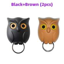1pc Magnetic Glowing Owl Key Hook, No Drilling Required, Cartoon Keychain, Creative Cute Key Organizer, Home Decor Gift, Suitable For Friends And Classmates - Multicolor - View 11