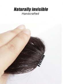 Elegant Fake Bangs For Women Clip In Bangs Natural Hairpiece Fringe Extension For Styling Versatility - Darkbrown - View 6