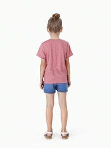 Mommy And Me Short-Sleeve Letter Print Tee - Watermelon Pink - View 8