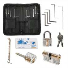 Hot Selling Picking Practice Kit Clear Transparent Zip Bags Sparrows Lock Pick Set With High Quality - Black - View 1