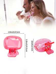 2/4pcs Toothbrush Head Protector Covers, Essential For Health, Easy Open And Close Design, Suitable For Home, Travel, Bathroom, Office, Keeps Toothbrush Clean And Hygienic, Portable Plastic Material - Multicolor - View 3