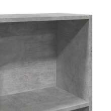 Estantería vidaXL color hormigón gris, 60x24x143 cm, material a base de madera. - Gris - Ver 7