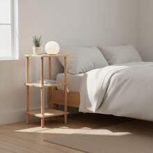 MOBLEKIT | Wooden, Metal, And Bamboo Auxiliary Shelves With Screwless Assembly, Multipurpose Furniture With Different Levels For Storage, Books, Shoes, And Home Decor - FREE Shipping ✅ 24/48h Delivery To Mainland Spain - Wood - 3 Levels 30x30x63.5 cm - View 7