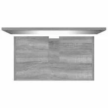 Ensemble de meubles de salle de bain vidaXL Gris Sonoma Matériau à base de bois - Gris - Voir 8