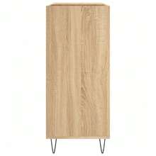 Armário para discos de vinil vidaXL Sonoma Oak, 84,5 x 38 x 89 cm, material à base de madeira. - Castanho - Ver 5
