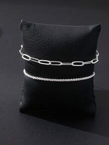 2pcs/Set Minimalist Bracelet Set, Gift For Women, Casual And Party Wear