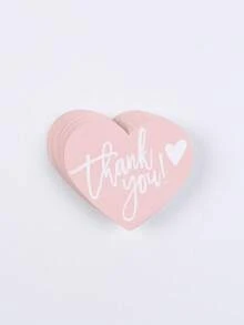 50pcs New Elegant Heart Thank You Labels -"Thank You For Supporting My Small Business" Thank You Cards - Arts & Crafts Supplies ﻿ - Many - View 11