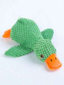 1 Set Of Soft Duck Plush Toys That Can Bark, Yellow/Green/Pink,Companion Animals Cats And Dogs, Helping Dogsplay And Consume Energy, Suitable Small And Mediumsized Pets (Large Pets May Bite People, So It Is Not Recommended Large Pets), Pet XS06 - Multicolor - 查看 2