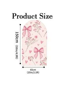 1pc/65pcs 2D Flat Pink Bow Decor Party Arch Backdrop Cover, Party Arch Zipper Closure Arch Support Cover, Decorative Elastic Fabric - Ideal For Holidays, Outdoor Lawn Parties And Events. Party Arch Decor, Event Backdrop Decor, Party Decor, Party Arch, Holiday Decor (Arch Stand Not Included) - Multicolor 01 - View 25