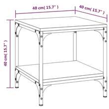 Tavolino laterale vidaXL nero 40x40x40 cm Materiale a base di legno - nero - Visualizzare 3