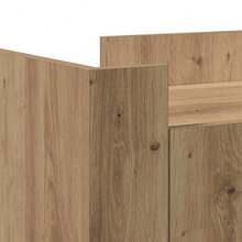 Credenza vidaXL in rovere artigianale, 45 x 35 x 75 cm, realizzata in legno. - Castano - Visualizzare 10