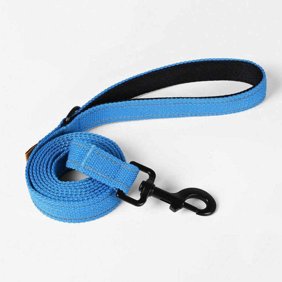 Heavy Duty Reflective Dog Leash For Medium To Large Dogs, Durable Thick Outdoor Walking Leash - Blue - View 1