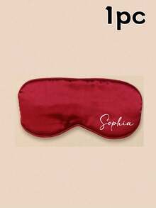 LICVIC Máscara de dormir personalizada con nombre, máscara de dormir de satén personalizada, máscara de dormir personalizada para mujeres, se puede personalizar como máscara de viaje para los ojos, regalo para mujeres, regalo de boda, regalo de cumpleaños, adecuado para el Día de San Valentín, el Día del Padre, el Día de la Madre, regalos para novias, damas de honor, padres, miembros de la familia, uso diario - Negro - Ver 10