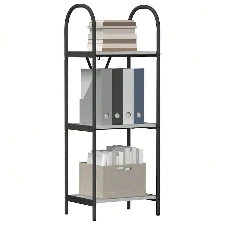 Étagère vidaXL Gris Sonoma 40 x 30 x 109 cm Matériau à base de bois - Gris - Voir 1