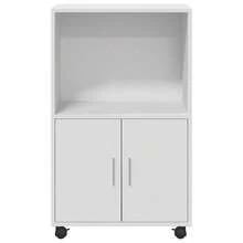 Carrello portautensili vidaXL, bianco, 55x40x91 cm, materiale a base di legno - Bianco - Visualizzare 4