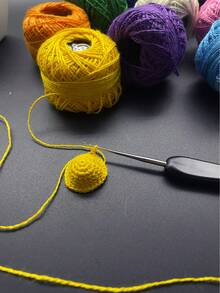 1 cuộn chỉ thêu chữ thập màu trơn (chỉ ren cotton/chỉ dệt siêu mịn/màu ngẫu nhiên) - Nhiều màu - Xem 3