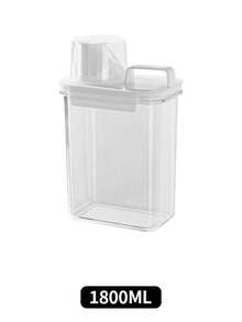 1pc Large Capacity Multi-Functional Storage Box, Suitable For Storing Laundry Powder, Detergent Beads, Etc. - Ideal For Kitchen, Pantry, Bathroom And Home Organization - Perfect Gift For Holidays, Laundry Storage And Organization - Transparent - View 12