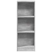 Bibliothèque vidaXL Gris Béton 40x24x109 cm Matériau à base de bois - Gris - Voir 4