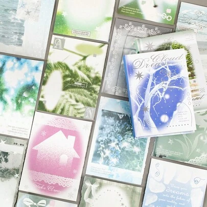 Verguld droomlandschap notitieboek, hoogwaardig Europees stijl notitieboek met bloemenmotief en harde kaft, elegant cadeau, memoblok