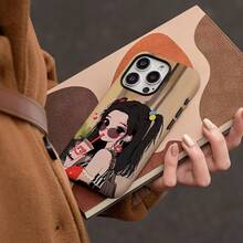 Funda de teléfono: Chica de Té con Leche. Funda para  16 Pro Max. Estilo simple para  15. Funda de película para  14. Diseño dos en uno. Cobertura completa para  13,  12 y  11. - Blanco - Ver 6