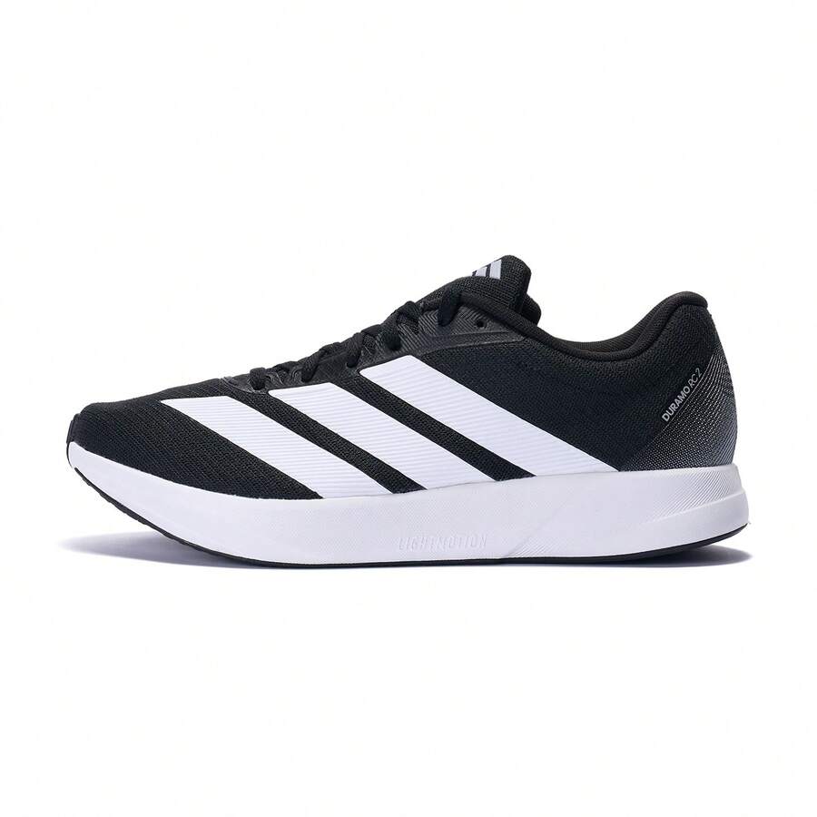 Giày chạy bộ Adidas DURAMO RC2 dành cho nam/nữ, mẫu mới mùa xuân 2026, đệm êm, ổn định, thoáng khí, thấm hút mồ hôi, thích hợp cho tập luyện và thi đấu, chất liệu lưới, mã JS4429. - màu đen - Xem 1