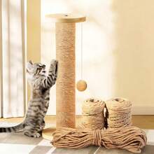 Natürliches Juteseil, dickes Juteseil, langanhaltend und stabil, geeignet für Bastelarbeiten, Gartenpflege, Kratzbäume für Katzen, Geschenkverpackung, Heimdekoration - natürliche beige Jutefaser, nicht leicht zu zerbrechen, ideal für DIY-Projekte und Haustierbesitzer, auch ein Muss für Gartenzubehör, rustikales Aussehen, hohe Qualität, kann für Jutehandwerke, Jutespulen, dickes Juteseil, Jutegarn, grobe Jute, Juteseil, Jutekordel, geflochtenes Seil usw. verwendet werden. - Beige - Übersicht 2